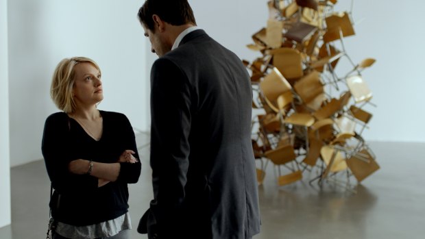 Elisabeth Moss and Claes Bang in <i>The Square</i>.