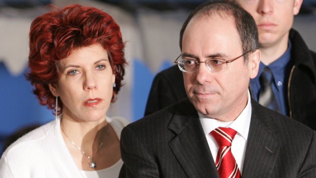 Israeli Interior Minister Silvan Shalom and his wife Judy Shalom Nir-Mozes.