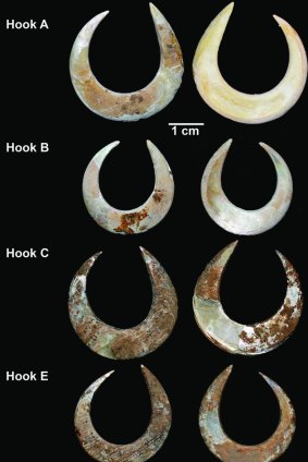 ANU archaeologist Sue O'Connor has found the world's oldest funeral fish hooks.