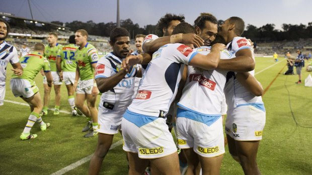 The Titans stunned the Canberra Raiders with a last minute try last weekend.