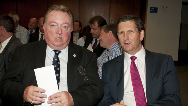 New LNP leader Lawrence Springborg with MP Glen Elmes.