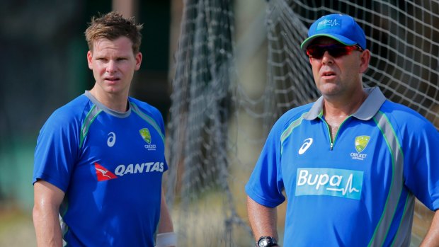 Ready for the summer: Australian cricket captain Steven Smith, left, and coach Darren Lehmann.
