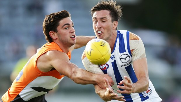 Ready: Tim Taranto, left, will make his AFL debut against the Adelaide Crows.