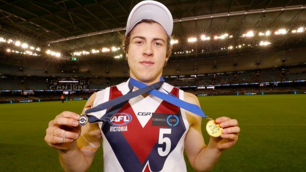 Rising star: Andrew McGrath was best on ground in the TAC Cup grand final this year.