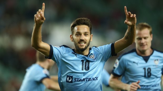 Knock-out phase: Milos Ninkovic is relishing the chance to keep shocking Sydney FC's doubters. 