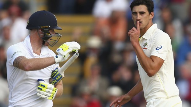 Mitch Starc's day ended with two late wickets and an injury scare.