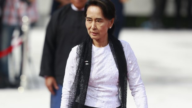 Ambition thwarted: Myanmar's pro-democracy leader Aung San Suu Kyi, who wants to run for president next year.
