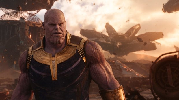 Josh Brolin as Thanos in   Marvel Studios' <i>Avengers: Infinity War</i>.