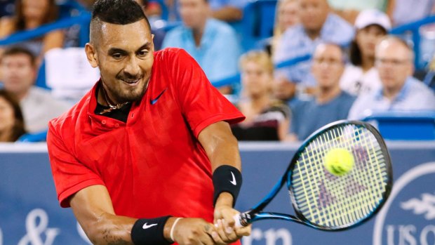 Final countdown: Nick Kyrgios has surged into the final of the ATP Tour's Cincinnati Masters, beating Spain's David Ferrer 7-6 (7-3) 7-6 (7-4) in his semi-final.