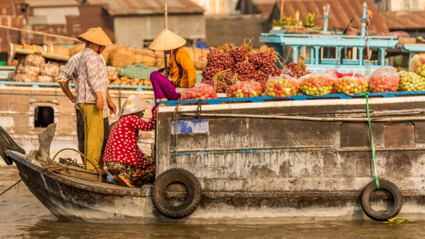 Mekong Delta in Vietnam.