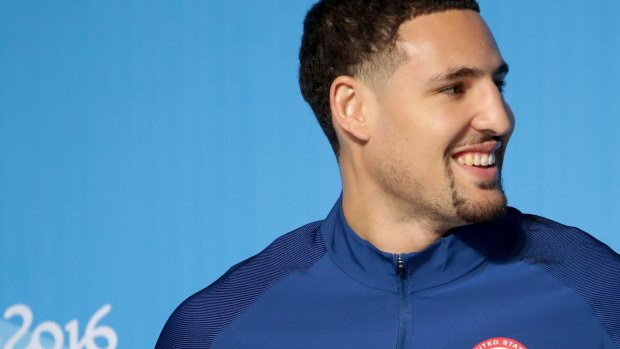 Staying relaxed: Klay Thompson.
