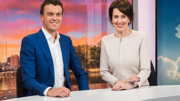 ABC News Breakfast hosts Michael Rowland and Virginia Trioli have increased their audience.
