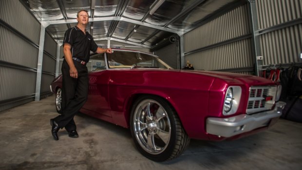 Ben Sargent of Fisher and his 1971 Holden HQ Monaro.