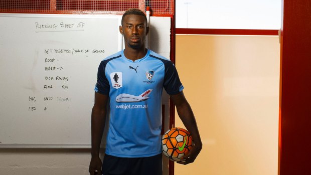 Long road back: Sydney FC's Bernie Ibini is looking forward to getting on the park for Wednesday night's FFA Cup clash with Canberra Olympic.