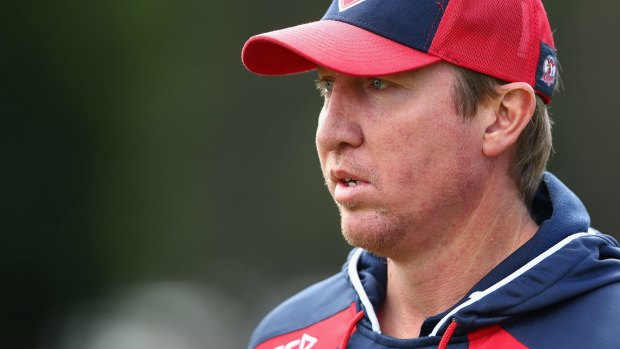 Demanding consistency: Roosters coach Trent Robinson. 