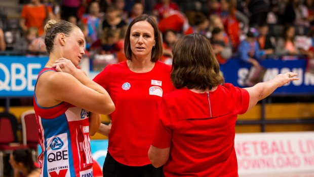Inside line: NSW Swifts assistant coach Megan Anderson used to play for this weekend's opponents, the Northern Mystics.