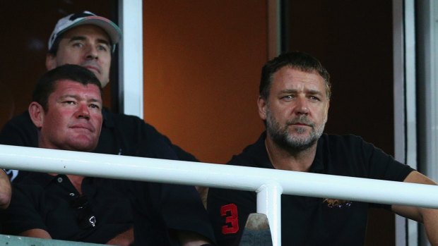James Packer and Russell Crowe.