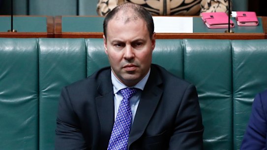 Minister for Environment and Energy Josh Frydenberg during Question Time at Parliament House in Canberra on Wednesday 25 October 2017. 