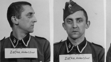 An undated photo SS Oberscharfuehrer Hubert Zafke. Zafke, now 95, is scheduled to go on trial at the end of February 2016 in Neubrandenburg, north of Berlin, on 3681 counts of accessory to murder.