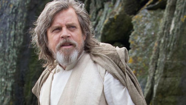 Hamill as Luke Skywalker in Star Wars: The Force Awakens. 