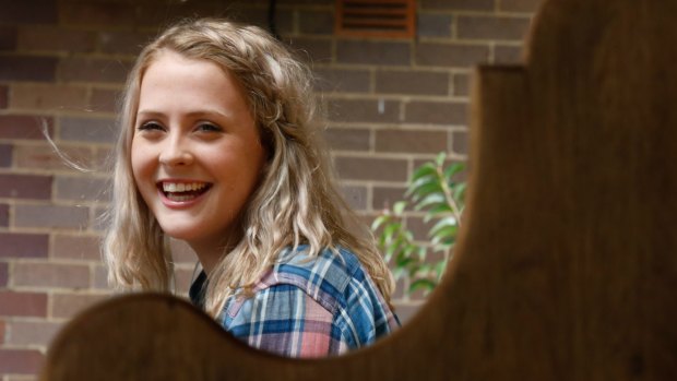 "It made me feel very alone": 18-year-old singer Lucy Neville is one of many Australians to have suffered from anxiety.