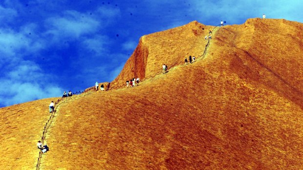 Climbers are flocking to Uluru before climbing is banned.