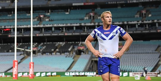 2020 NRL Round 02 - Canterbury-Bankstown Bulldogs v North Queensland Cowboys, ANZ Stadium, 2020-03-19. Digital image by Grant Trouville ÃÂ¯ÃÂ¿ÃÂ½ NRL Photos aiden tolman, bulldogs v cowboys round two.