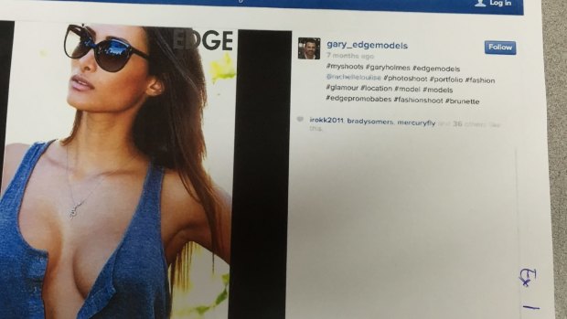 An Instagram photograph of Rachelle Louise tendered as evidence in her defamation trial.