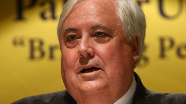 Clive Palmer digs in as voter support evaporates.