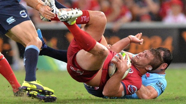 Down but not out: Reds skipper James Slipper is hoping his team can get off the canvas against the Brumbies.