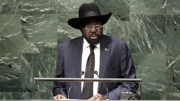 South Sudan's President Salva Kiir, an ethnic Dinka,  has been under intense diplomatic pressure to reach a reconciliation with his ethnic Nuer rival.