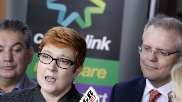 Marise Payne (Minister for Human Services) and Social Services Minister Scott Morrison.