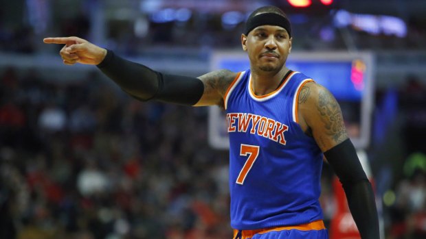 New York Knicks forward Carmelo Anthony has picked friends among his votes.