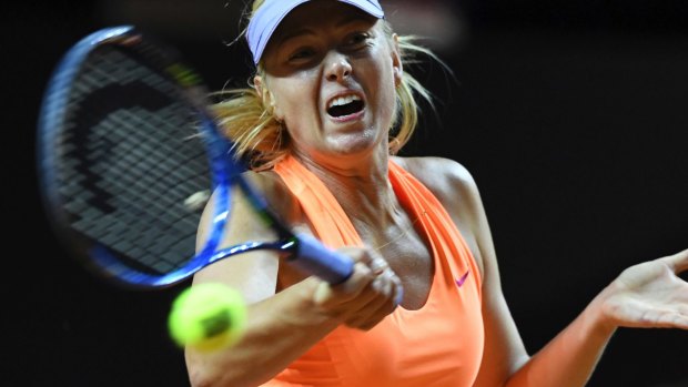 Keeping her own counsel: Maria Sharapova.