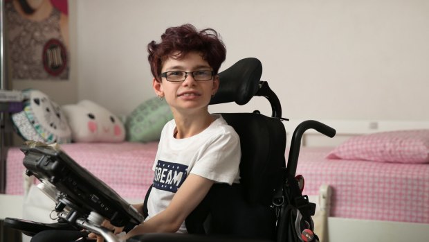 Siobhan Daley, 16, is the face of a new campaign to promote the NDIS. 