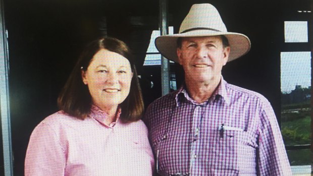 Jenny Waldron and her husband Anthony who was killed in a quad bike accident while spraying weeds on his cattle farm in 2013.