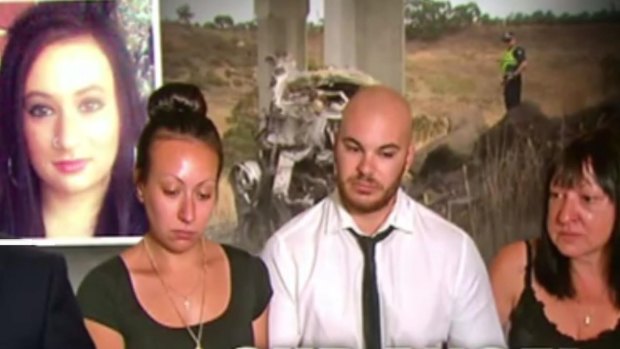 Debt collectors started hounding Ivana Clonaridis' family only a month after the teen died in a horrific accident. From left to right: Sister, Cassandra Cachia, brother-in-law Jake Cachia and mother Mary Doungas. 