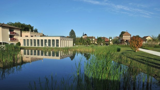 Culinary theme park: hotel,  boutiques and spa now make up the Georges Blanc complex in the small rural town of  Vonnas.