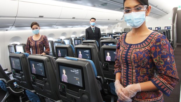 Singapore Airlines' crew seem genuinely happy to have passengers back.