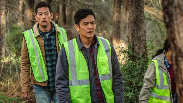 Joseph Lee, left, and John Cho star in Searching.