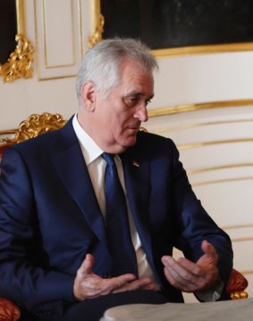 Serbian President Tomislav Nikolic, said Serbia and Kosovo had been on the brink of conflict.