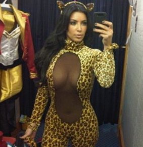 Kim Kardashian popularised the selfie.