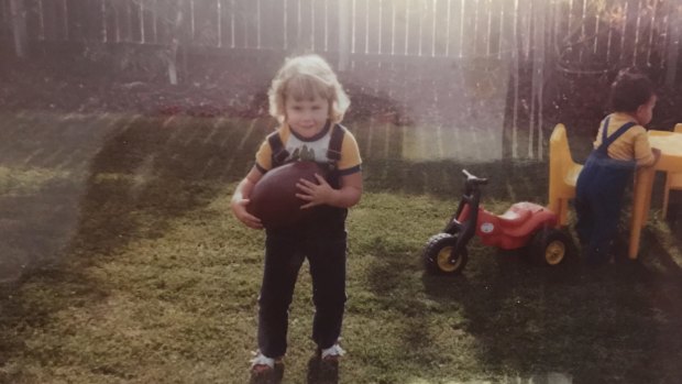 Adelaide Crows AFLW coach Bec Goddard depicted as a child in ROAR.