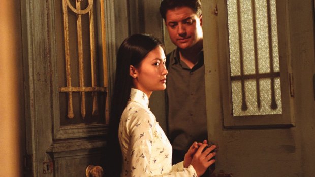 Do Thi Hai Yen and Brendan Fraser in the 2002 film, The Quiet American.