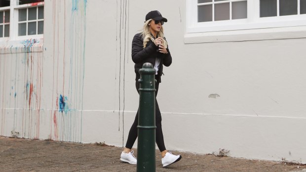 Roxy Jacenko outside the offices of her PR agency Sweaty Betty.