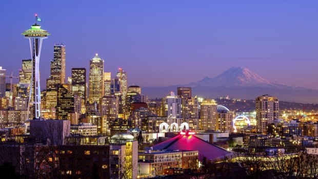 The Seattle skyline.
