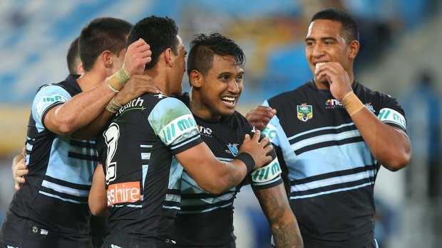 Great place to be: Ben Barba and the Sharks are riding high heading into the finals.