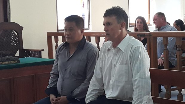 Scott Dobson in an earlier appearance at Denpasar District Court.