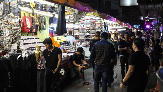 A night market in Thailand.