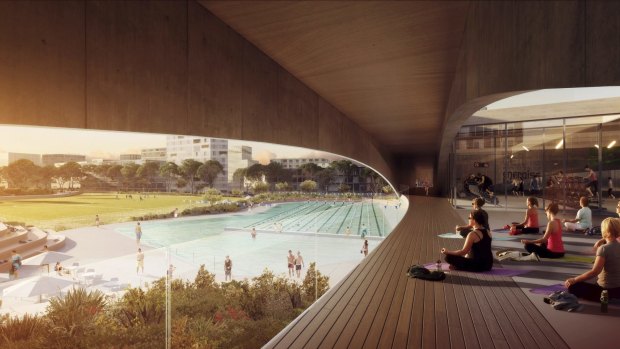 Construction will begin in February on the Gunyama Park Aquatic and Recreation Centre in Green Square.